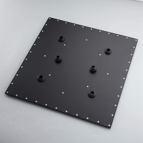 Black Square Top Rainfall Mand Ducha de ducha Cabezal