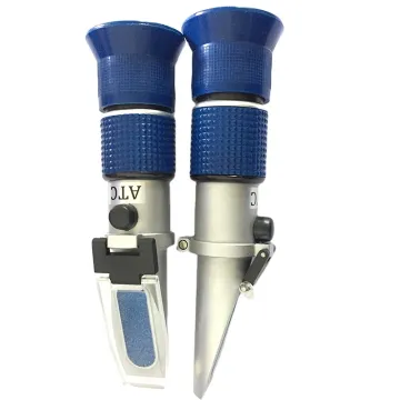 Handheld Refractometer for Optics, Honey, Sugar, Moisture, Brix, Baume - ATC Pure Aluminum