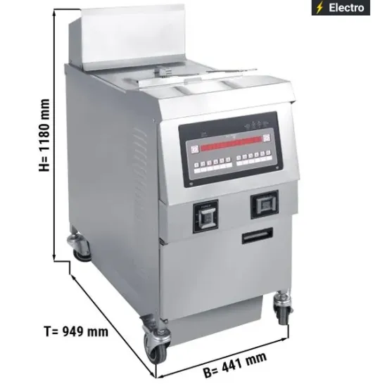 Electric Deep Fryer - 25 Liters - 14.2 Kw - with Filter System