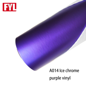 Film enveloppe en vinyle de voiture violette chromée mate chromée