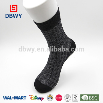 high-end black pure cotton business and casual socks men