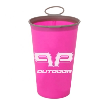 Özel Logo TPU Katlanabilir Su Kupası 200ml/250ml - BPA ücretsiz yeniden kullanılabilir silikon fincan