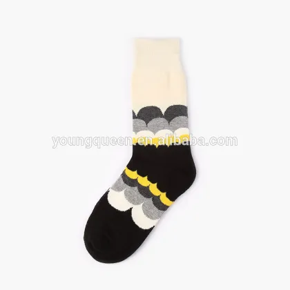HW231 Ms. socks British wind wave happy socks 100% cotton tube socks