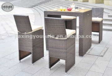 5pcs Outdoor furniture rattan bar table and chair set