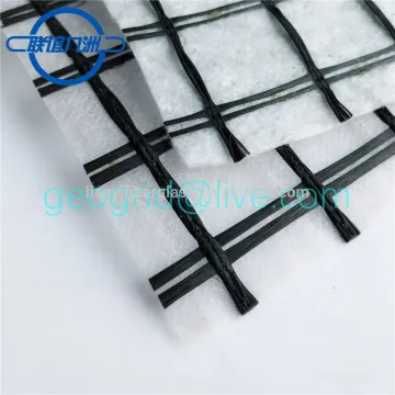 Fiberglass geogrid composite
