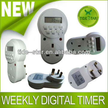 Weekly digital lighting timer