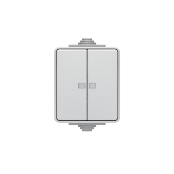 1 Way 2 Gang Wall Switch LED