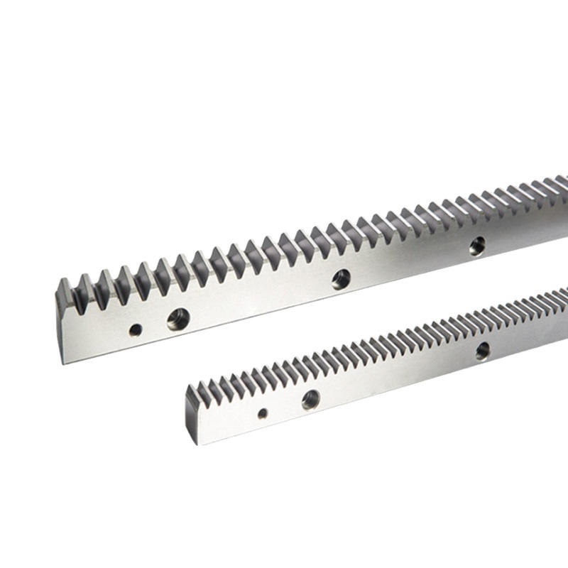 Black Oxide Steel Transmission: Helical Tooth Gear Rack and Pinion System for CNC Machine Linear Motion