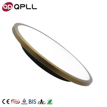 24W Indoor LED Round Antique Bronze Ceiling Lamp