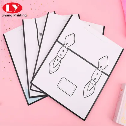 Hand-painted Cartoon Black Pattern Painting Paper Bag