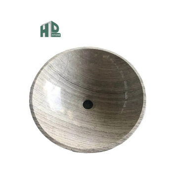 Chinese White Wood Marble Basin Sink for Hotel, Apartment, Bathroom, and Kitchen
