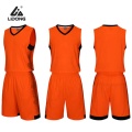 LOGO Kustom Plain Merah Basketball Jersey Men&#39;s