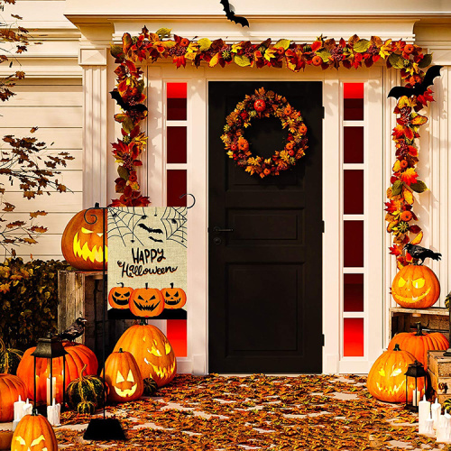New design holidays yard sublimation halloween garden flag