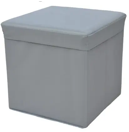 gray storage stool-S