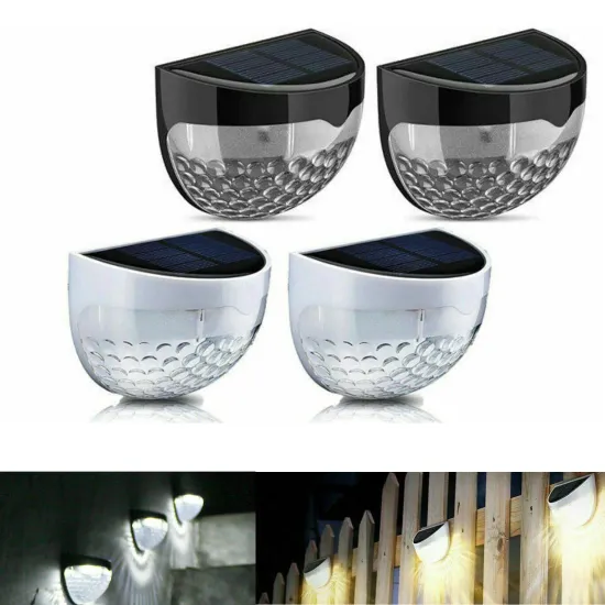 Solar-Powered Waterproof LED Wall Lamp with Light Sensor for Gardens
