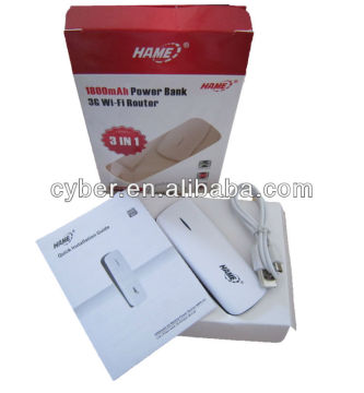3G wifi router HAME A1 150Mbps portable Charger WIFI support wifi repeater wireless router with power hame a1