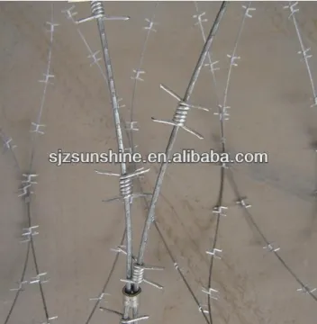 galvanized / razor barbed wire