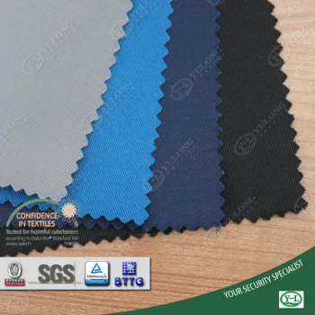 Yulong supply Oeko-tex 100 arc resistant flame retardant weaved fabric for safety workwear