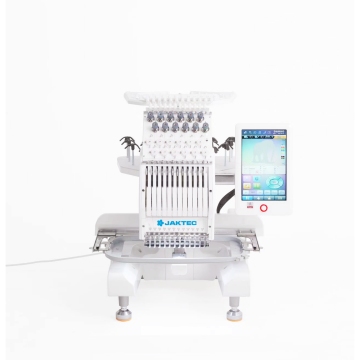 JK-MC1201 Single Head Mini Embroidery Machine for Flat, T-shirts, and Caps (200mm*300mm)