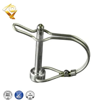 square loop wire lock pin with tab