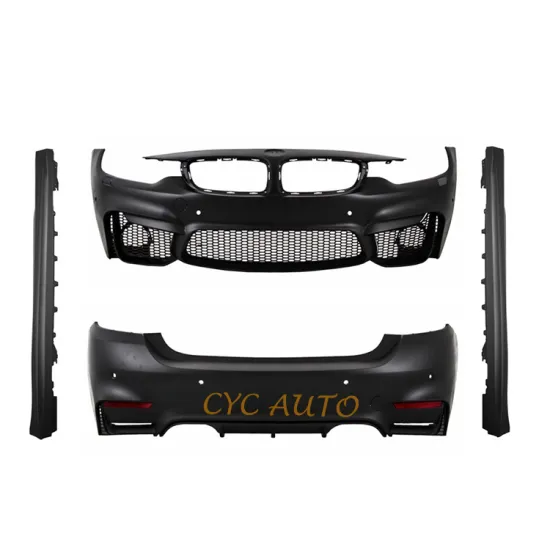 F32 M4 Style PP Material Car Body Kit - Front Bumper, Rear Bumper, Side Skirts for BMW 4 Series