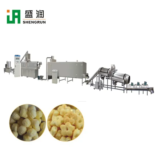 Corn Extruded Rice Puff Snacks Food Machine