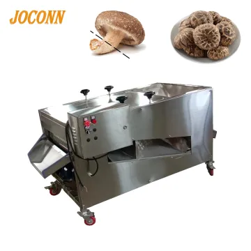 300kg/h Shiitake Mushroom Root Cutting Machine - Stem Cutter Remover