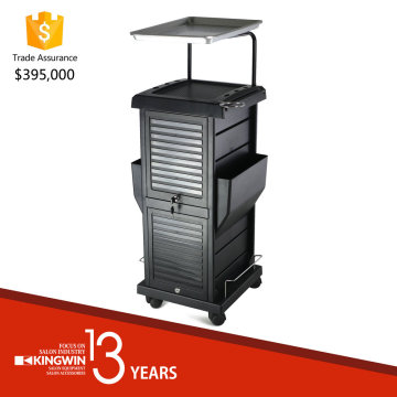 Lockable Hair Salon Trolley with Extra Top Tray