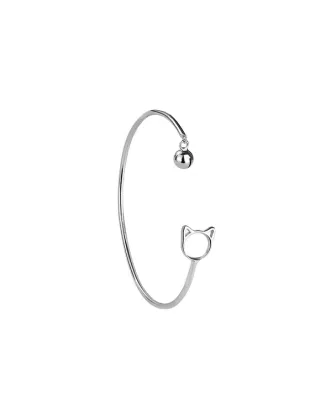 Cute cat bell bracelet female minimalist personality