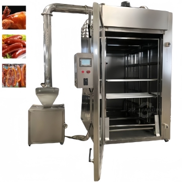 Steam Heating Meat Sausage Baking Machine with Different Capacity Smoked Furnace and Trolley