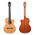 39 inch cutaway high end solid classical guitar