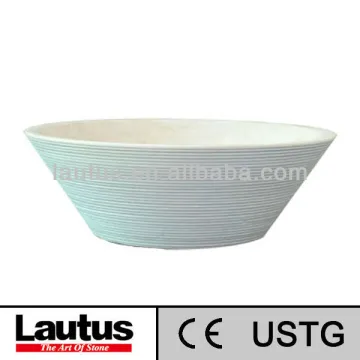 WT3612GL art marble sink
