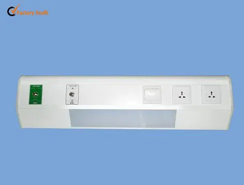 Hospital bed head unit for hospital ward