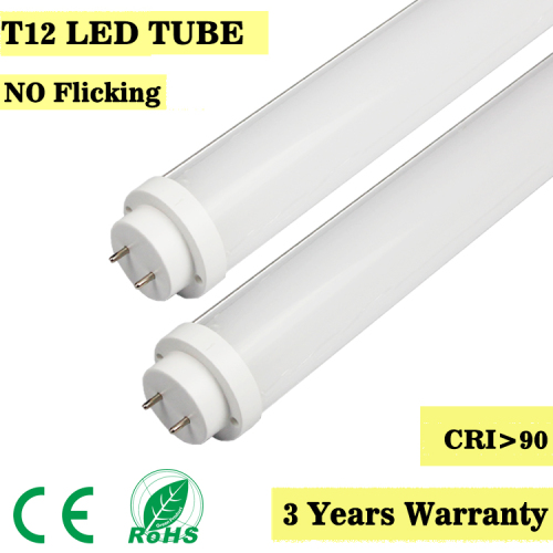 Hot selling 40W pf>0.9 1200MM 4ft smd2835 led tube lights t12 tube single end input