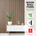 Melamine Veneer Acoustic Grooved Wood Decoration Wall Panel