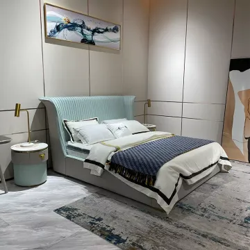 Modern Styles Leather Soft Bed For Hotel Furniture