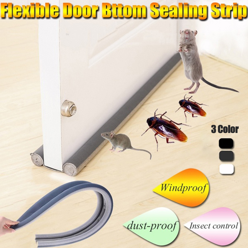 Under Door Draft Guard Stopper Soundproof Home Reduce Noise Door Bottom Sealing Weather Strip Under Door Guard Draft Stopper