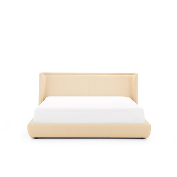 Спальня двойная сплошная деревянная мягкая кровать