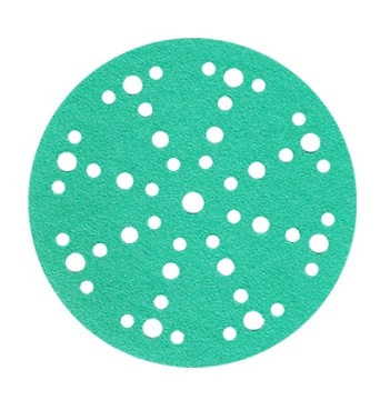 High-Quality Green Sandpaper: 4/5/6 Inch Abrasive Tools with Hoop and Loop Backing for Metal Sanding