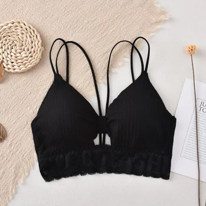 Lace Backless Fitness Sports Bra