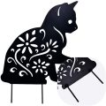 Metal Cat Decorative Garden Stakes