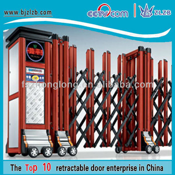 Aliminium alloy folding gates timber spray gate