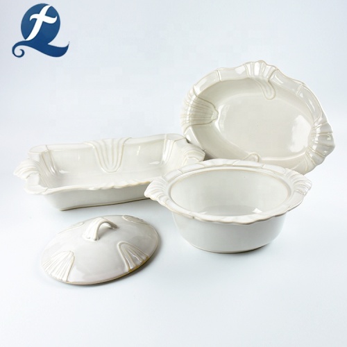 Conjunto de bakeware de cerâmica reativa de bakeware de venda quente