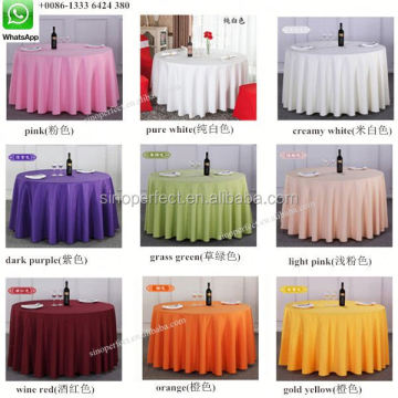 Round Wedding Table Cloths for Banquets and Restaurants