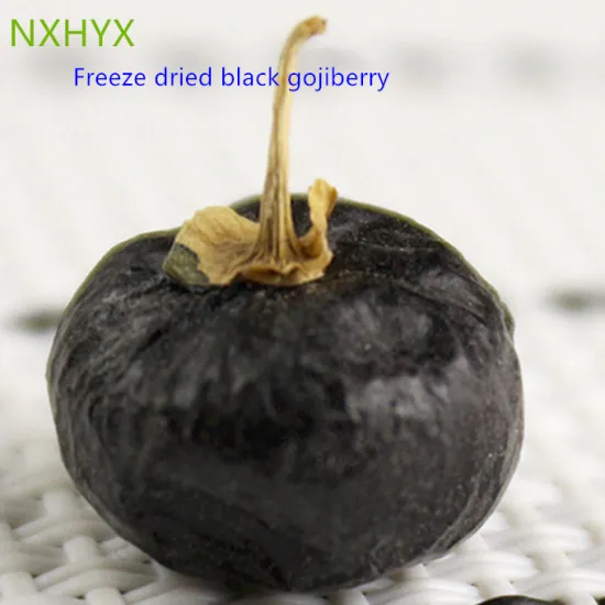 Natural Freeze Dried Black Goji berry contained anthocyanins