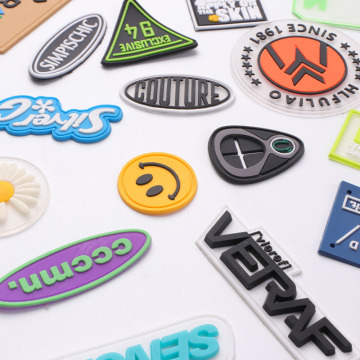 Custom PVC Drop Stamp for Clothing Trademarks and Environmental Protection Silicone Bags