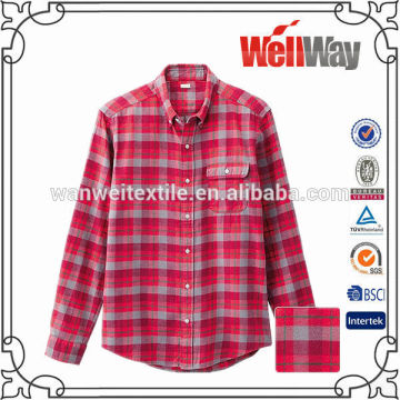 100%cotton casual long sleeve fashion madel men shirt wholesale