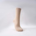 Meias femininas de tubo longo de fio fiado