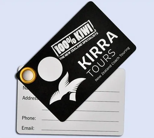plastic card with golden background and hologram