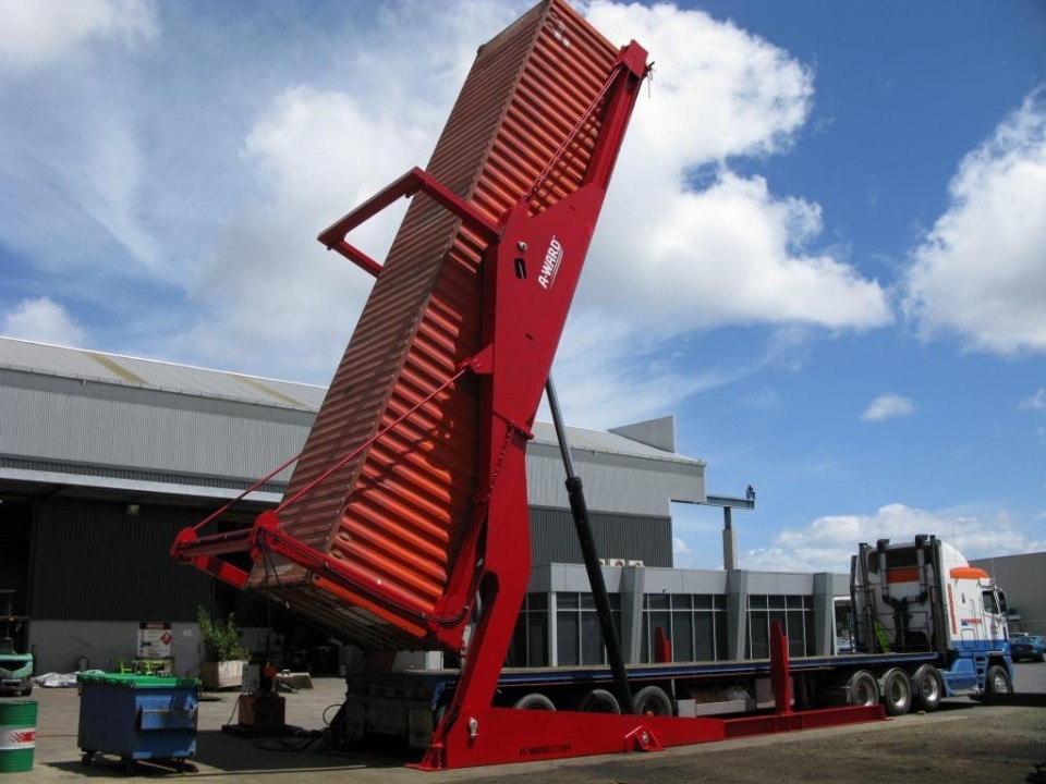 Hydraulic 40ft Container Tilter And Turner, High Quality Hydraulic 40ft ...